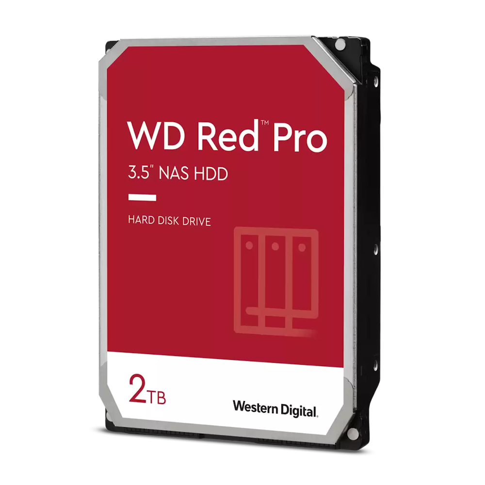 A large main feature product image of WD Red Pro 3.5" NAS HDD - 18TB 256MB