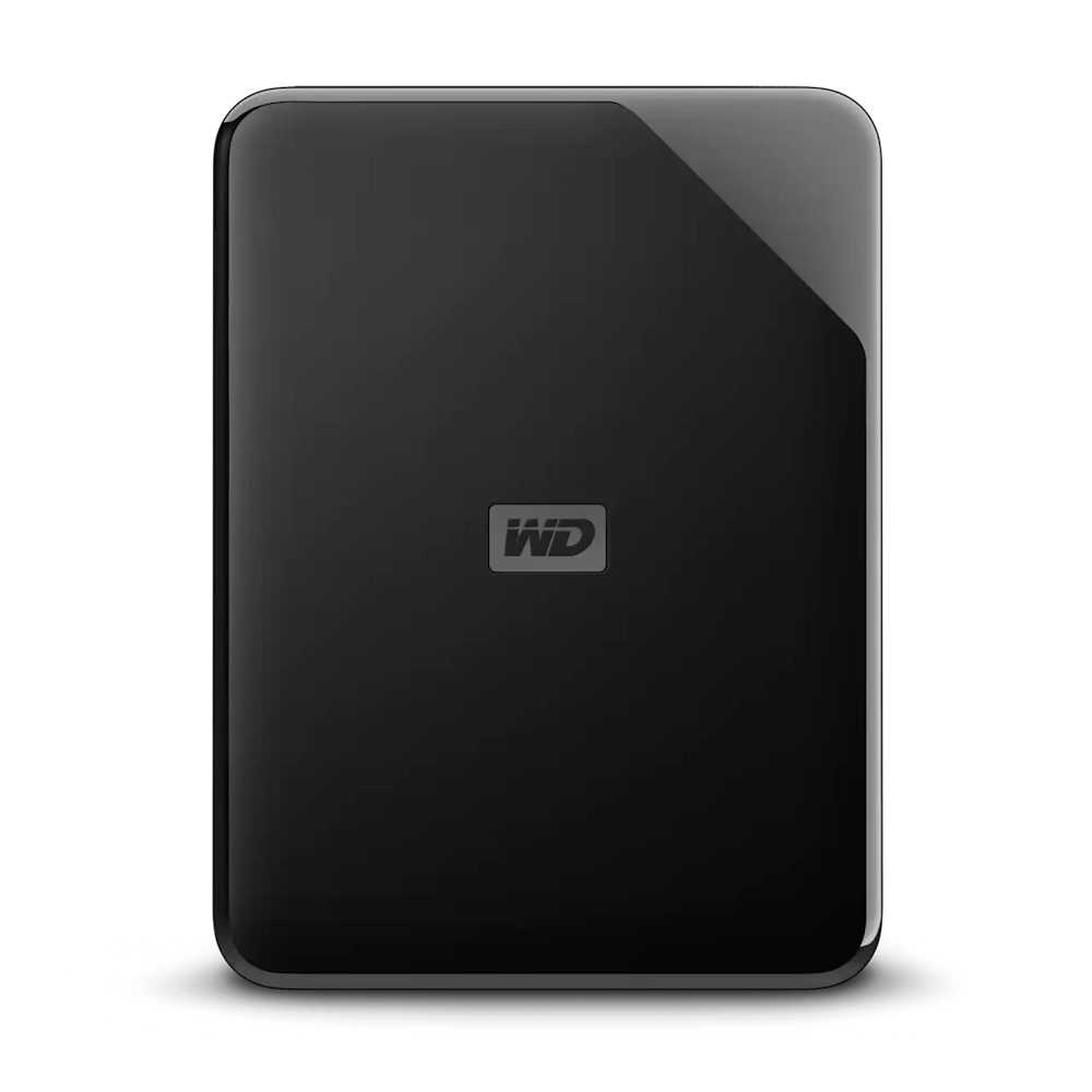 A large main feature product image of WD Elements SE Portable HDD - 4TB Black 