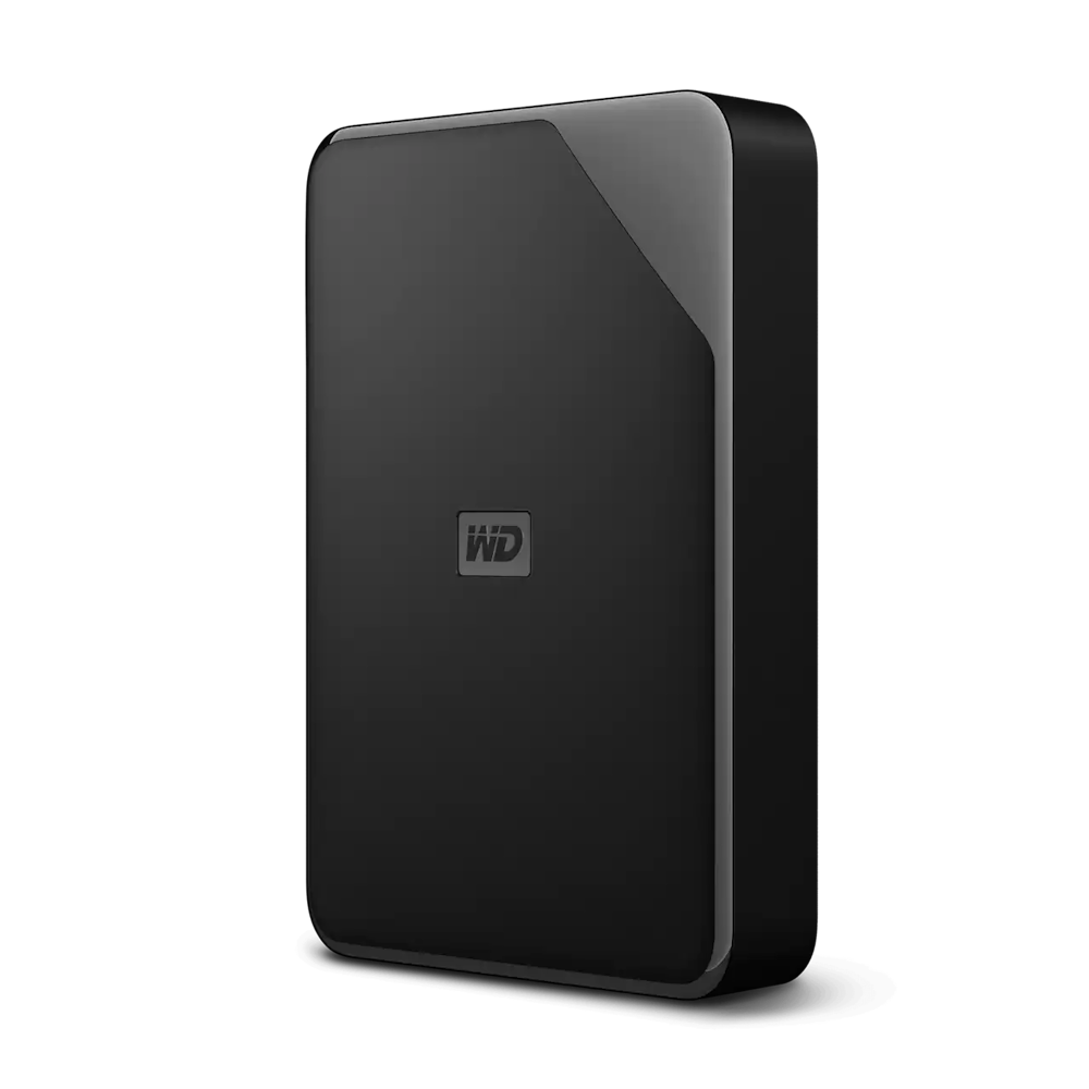 A large main feature product image of WD Elements SE Portable HDD - 4TB Black 