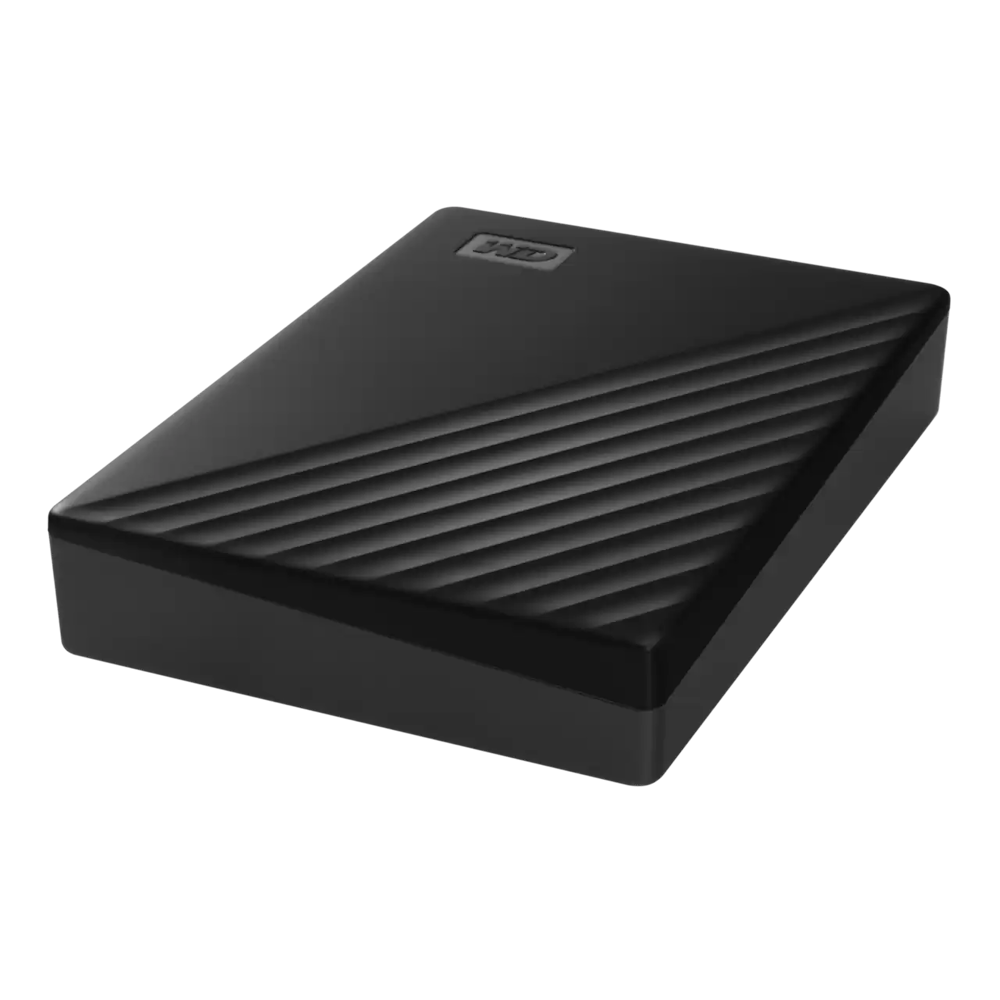A large main feature product image of WD My Passport Portable HDD - 5TB Black