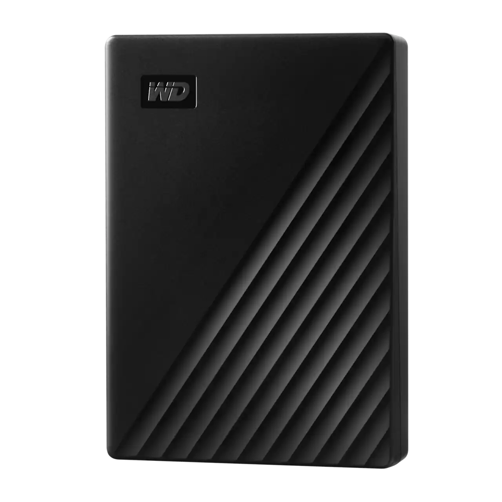 A large main feature product image of WD My Passport Portable HDD - 5TB Black