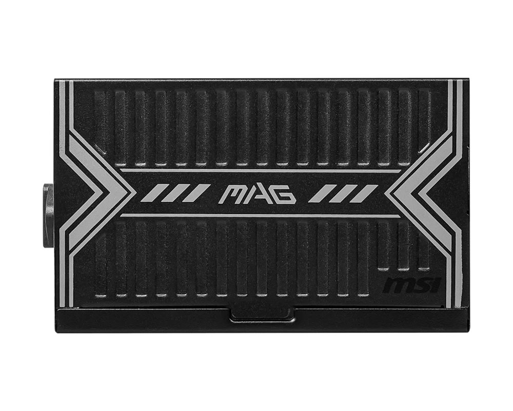 A large main feature product image of MSI MAG A650BN - 650W Bronze ATX PSU