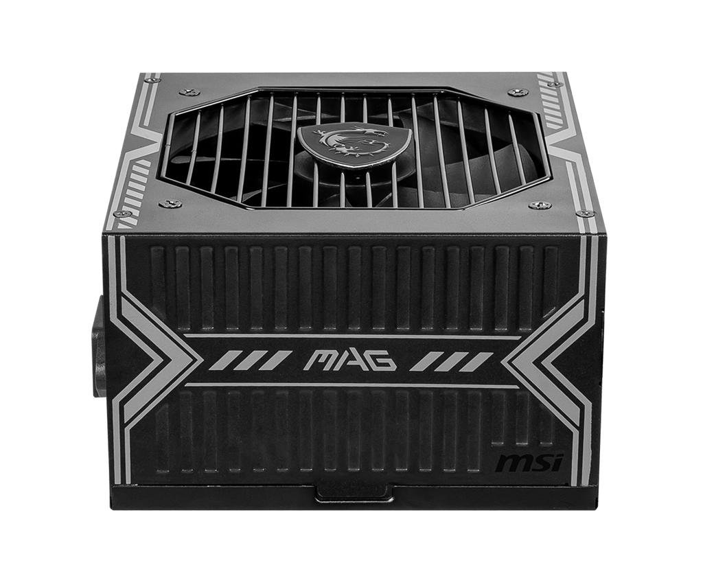 A large main feature product image of MSI MAG A650BN - 650W Bronze ATX PSU