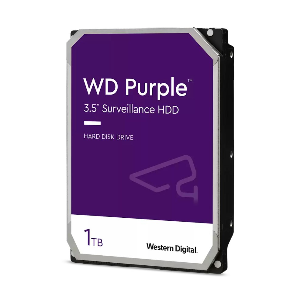 WD Purple 3.5" Surveillance HDD - 1TB 64MB