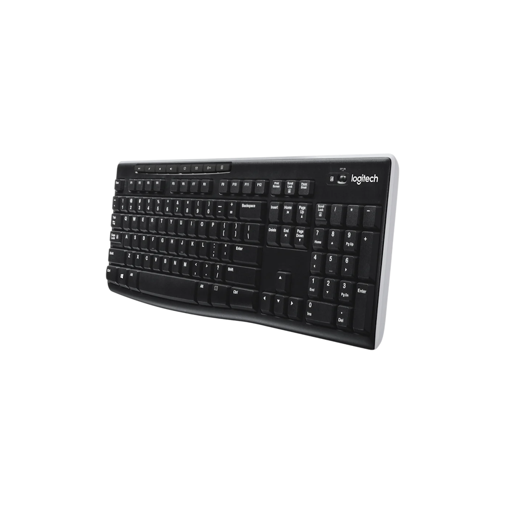 A large main feature product image of Logitech K270 Wireless Keyboard
