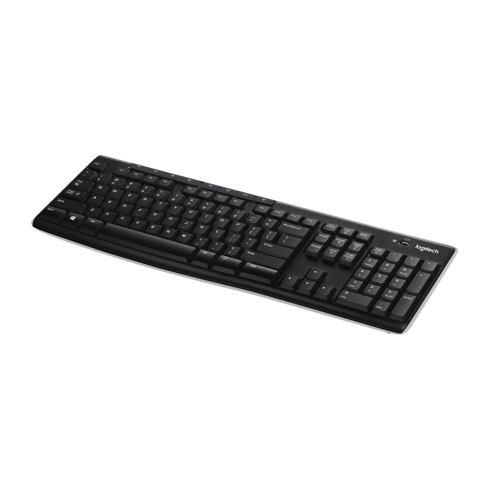 A large main feature product image of Logitech K270 Wireless Keyboard