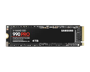 Product image of Samsung 990 Pro PCIe Gen4 NVMe M.2 SSD - 4TB - Click for product page of Samsung 990 Pro PCIe Gen4 NVMe M.2 SSD - 4TB