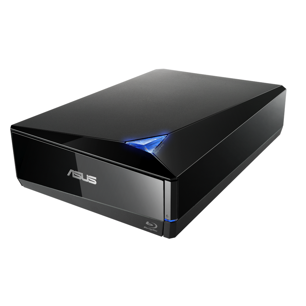 A large main feature product image of ASUS BW-16D1H-U PRO External USB3.0 Blu-Ray Writer - Black 