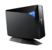 A product image of ASUS BW-16D1H-U PRO External USB3.0 Blu-Ray Writer - Black 