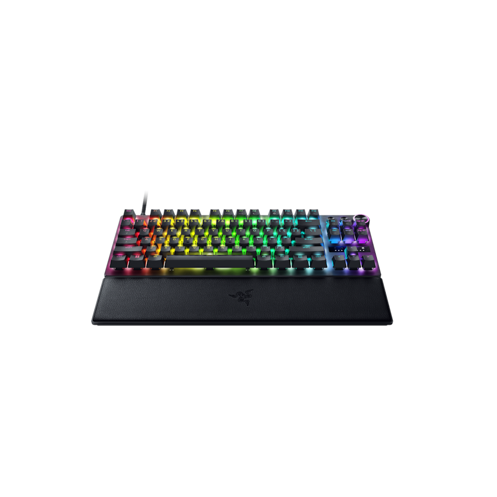 A large main feature product image of Razer Huntsman V3 Pro Tenkeyless - TKL Analog Optical eSports Keyboard