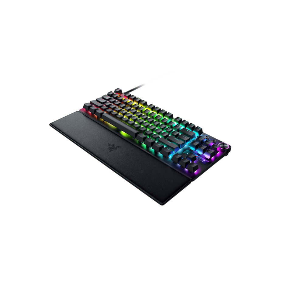 A large main feature product image of Razer Huntsman V3 Pro Tenkeyless - TKL Analog Optical eSports Keyboard