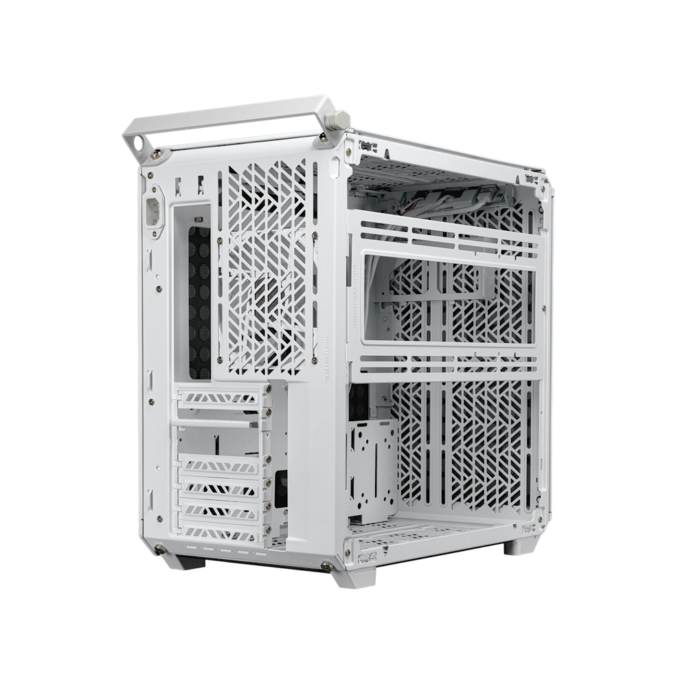 A large main feature product image of Cooler Master Qube 500 Flatpack Mid Tower Case - White