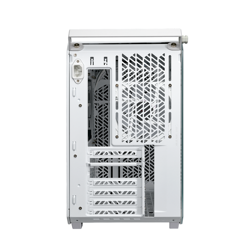 A large main feature product image of Cooler Master Qube 500 Flatpack Mid Tower Case - White
