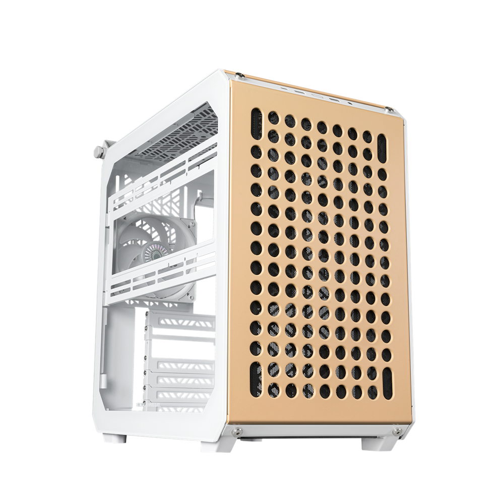 A large main feature product image of Cooler Master Qube 500 Flatpack Mid Tower Case - Macaron Edition