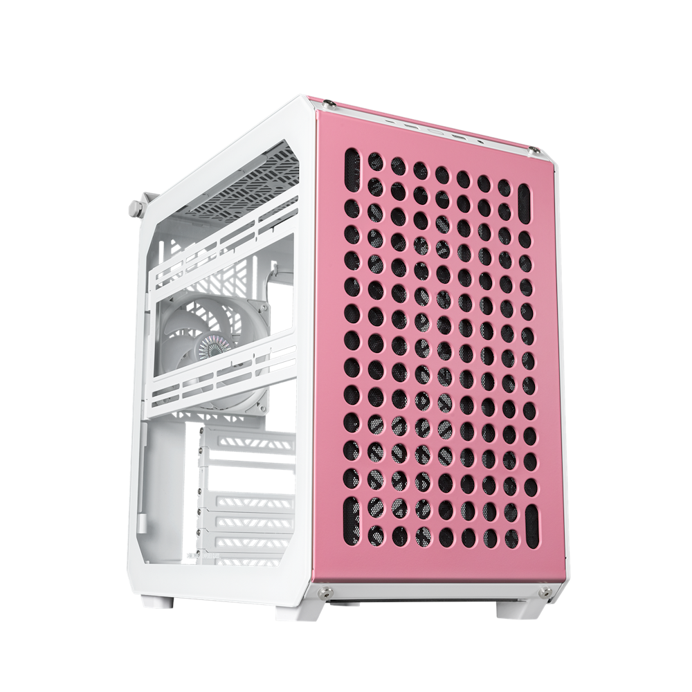 A large main feature product image of Cooler Master Qube 500 Flatpack Mid Tower Case - Macaron Edition