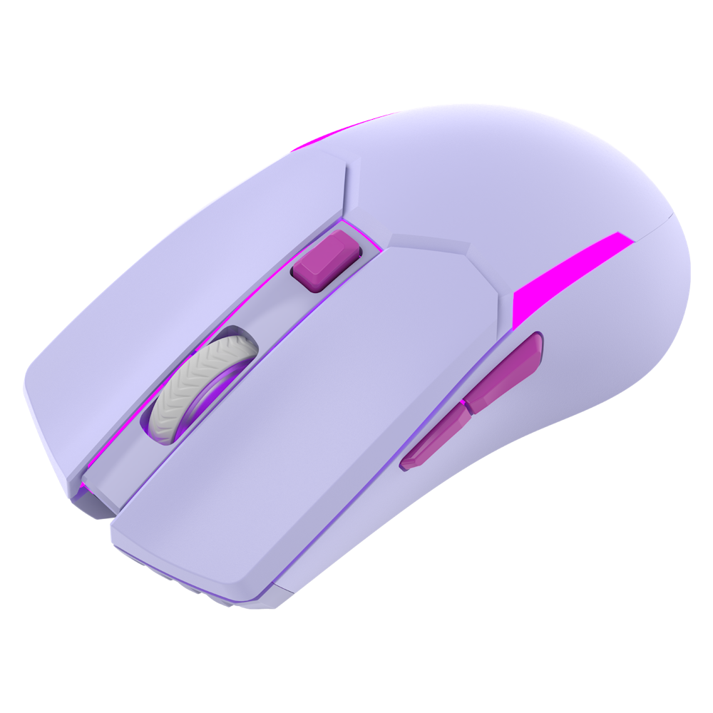 A large main feature product image of Fantech VENOM II WGC2 Wireless Gaming Mouse - Purple