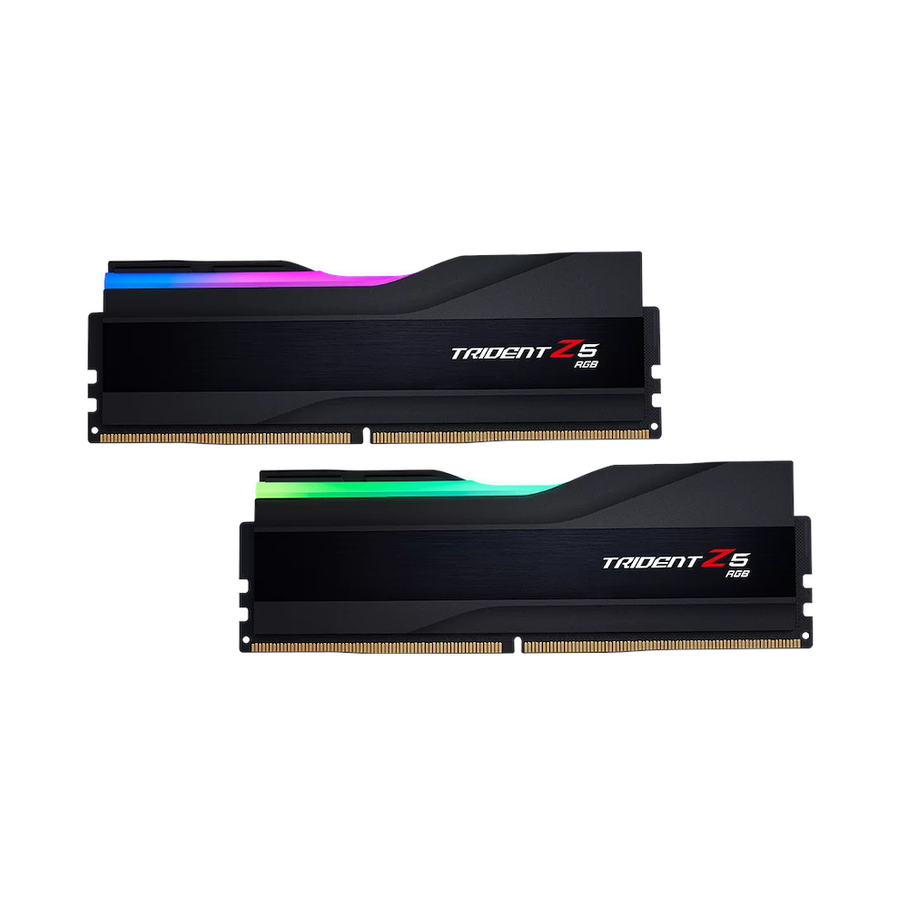 A large main feature product image of G.Skill 48GB Kit (2x 24GB) DDR5 Trident Z5 RGB CL40 8200MHz- Black