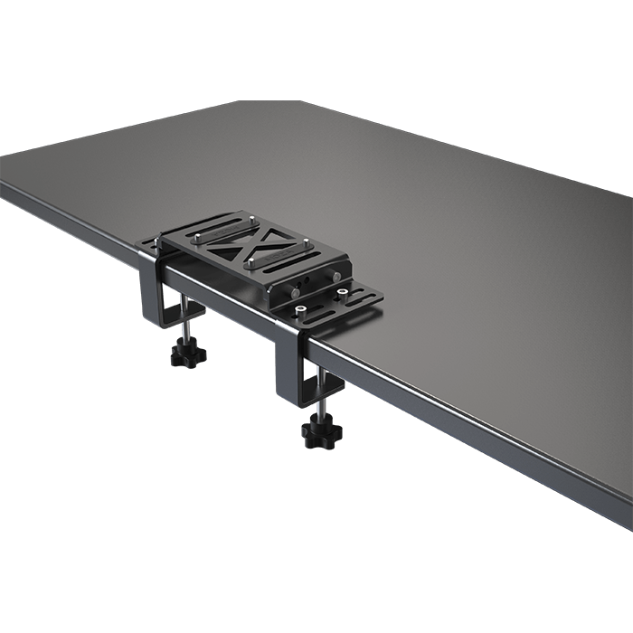 A large main feature product image of MOZA Table Clamp for R5, R9 and R12