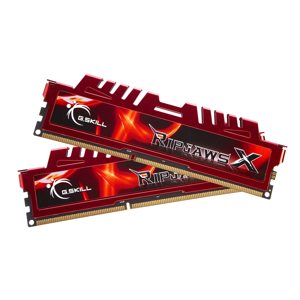 A large main feature product image of G.Skill Ripjaws X 8GB Kit (2x4GB) DDR3-1333 C10 (Red)