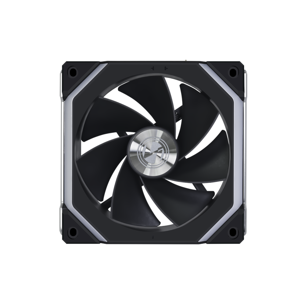 A large main feature product image of Lian Li Uni Fan SL V2 Reverse Blade120mm Fan Single Pack - Black