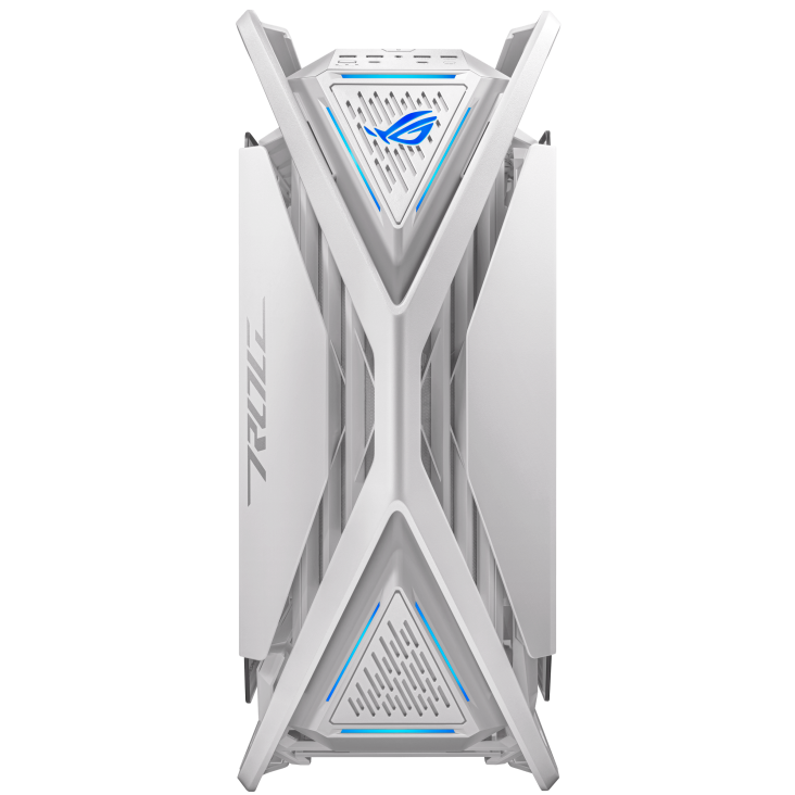 A large main feature product image of ASUS ROG Hyperion GR701 Full Tower Case - White