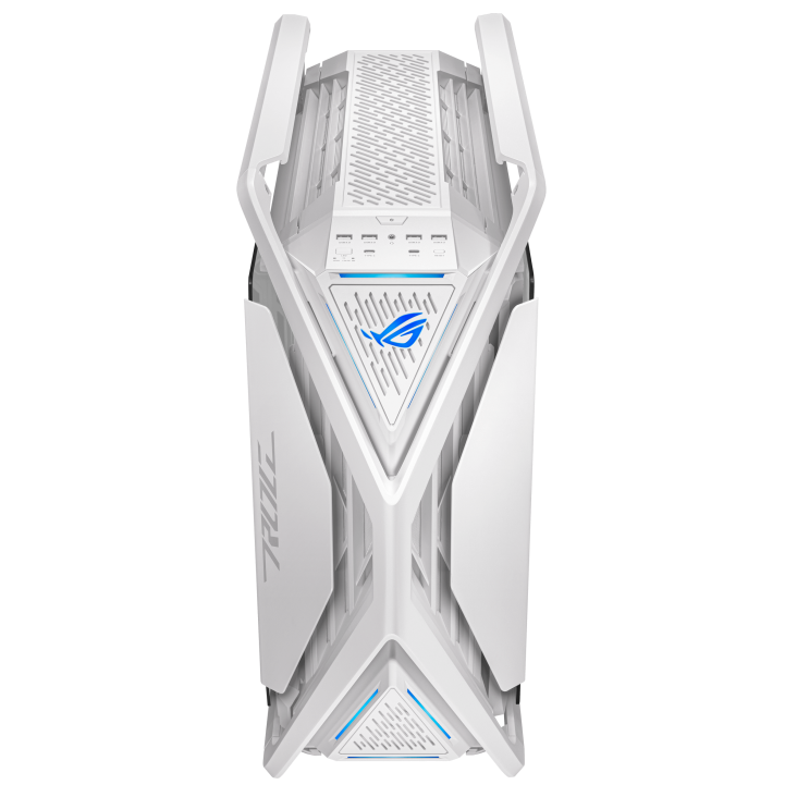 A large main feature product image of ASUS ROG Hyperion GR701 Full Tower Case - White