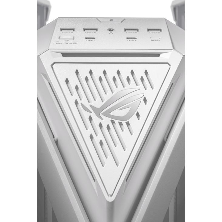A large main feature product image of ASUS ROG Hyperion GR701 Full Tower Case - White