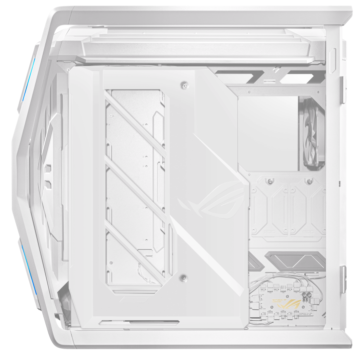 A large main feature product image of ASUS ROG Hyperion GR701 Full Tower Case - White