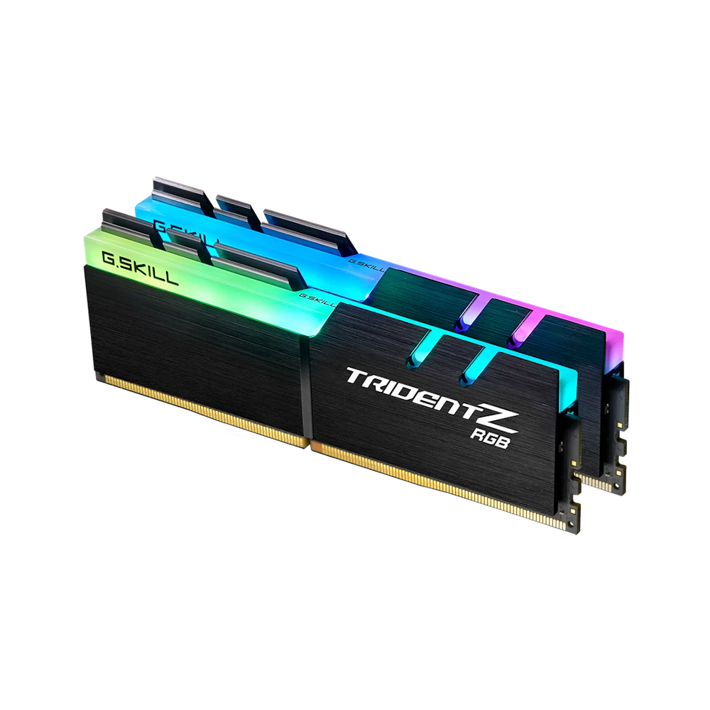 A large main feature product image of G.Skill 16GB Kit (2x8GB) DDR4 Trident Z RGB C18 3600MHz - Black