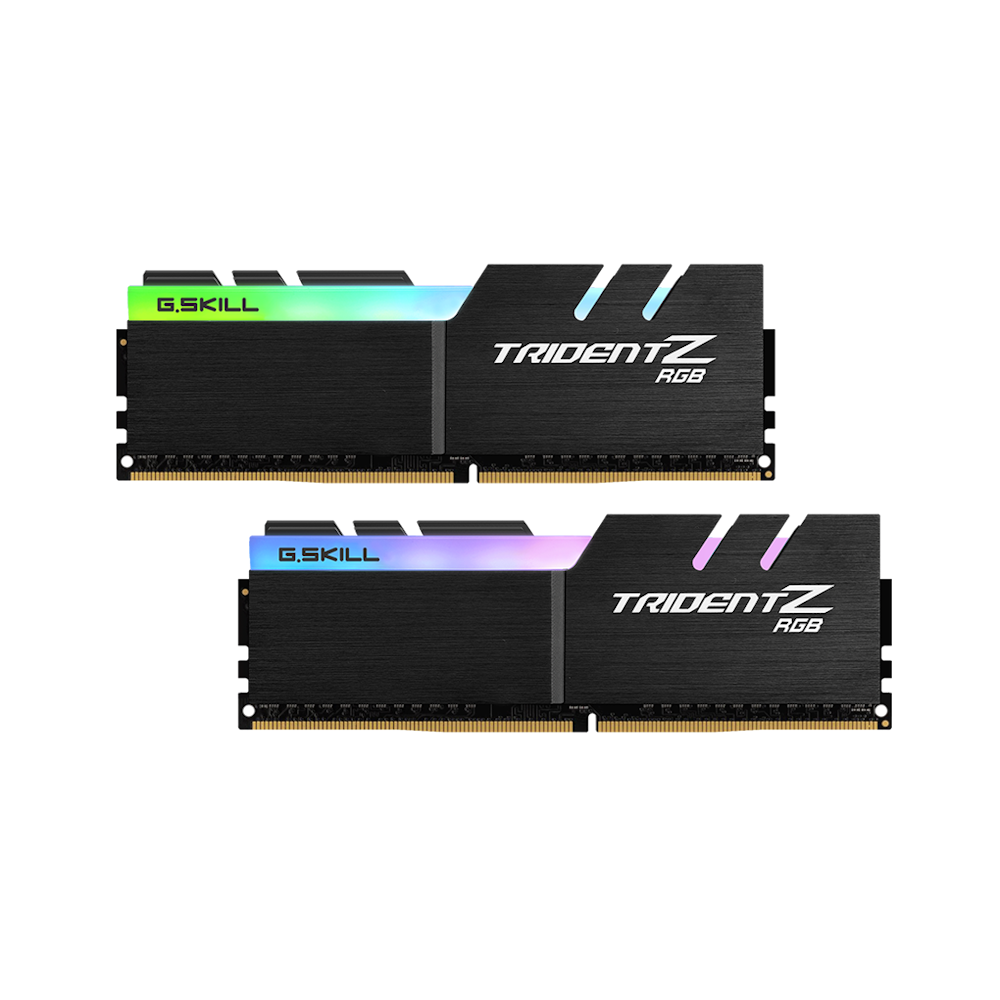 A large main feature product image of G.Skill 16GB Kit (2x8GB) DDR4 Trident Z RGB C18 3600MHz - Black