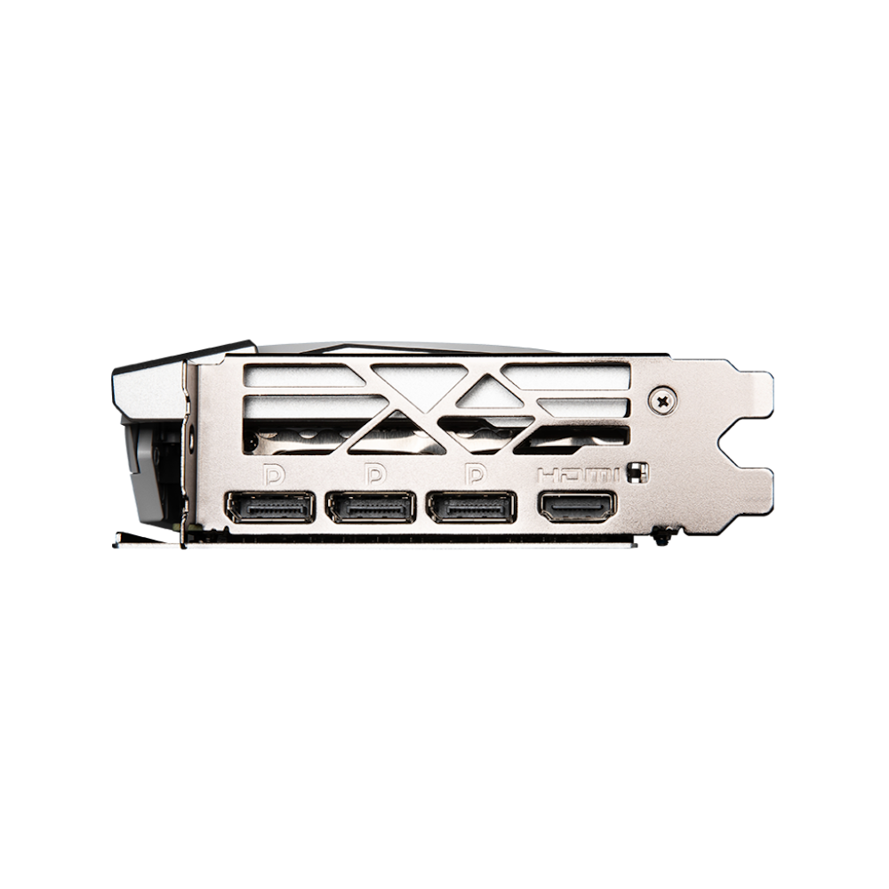 A large main feature product image of MSI GeForce RTX 4060 Ti Gaming X Slim 8GB GDDR6 - White