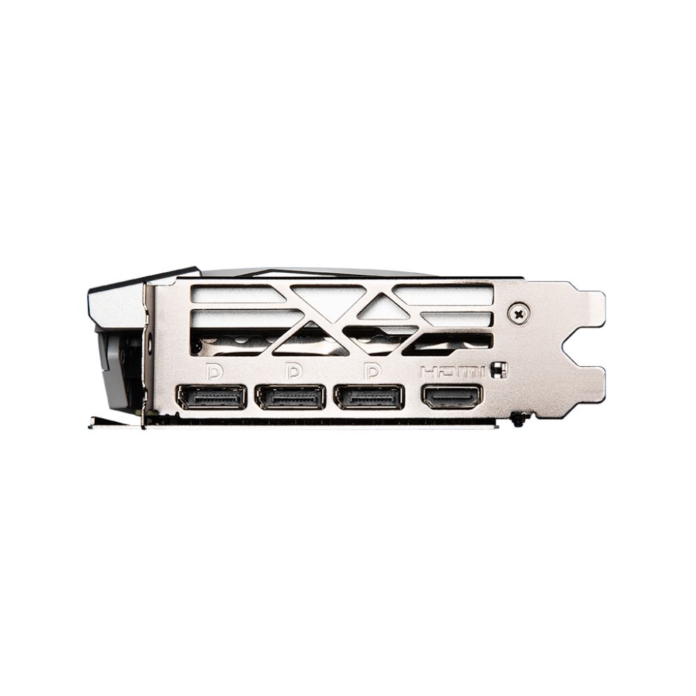 A large main feature product image of MSI GeForce RTX 4060 Ti Gaming X Slim 8GB GDDR6 - White