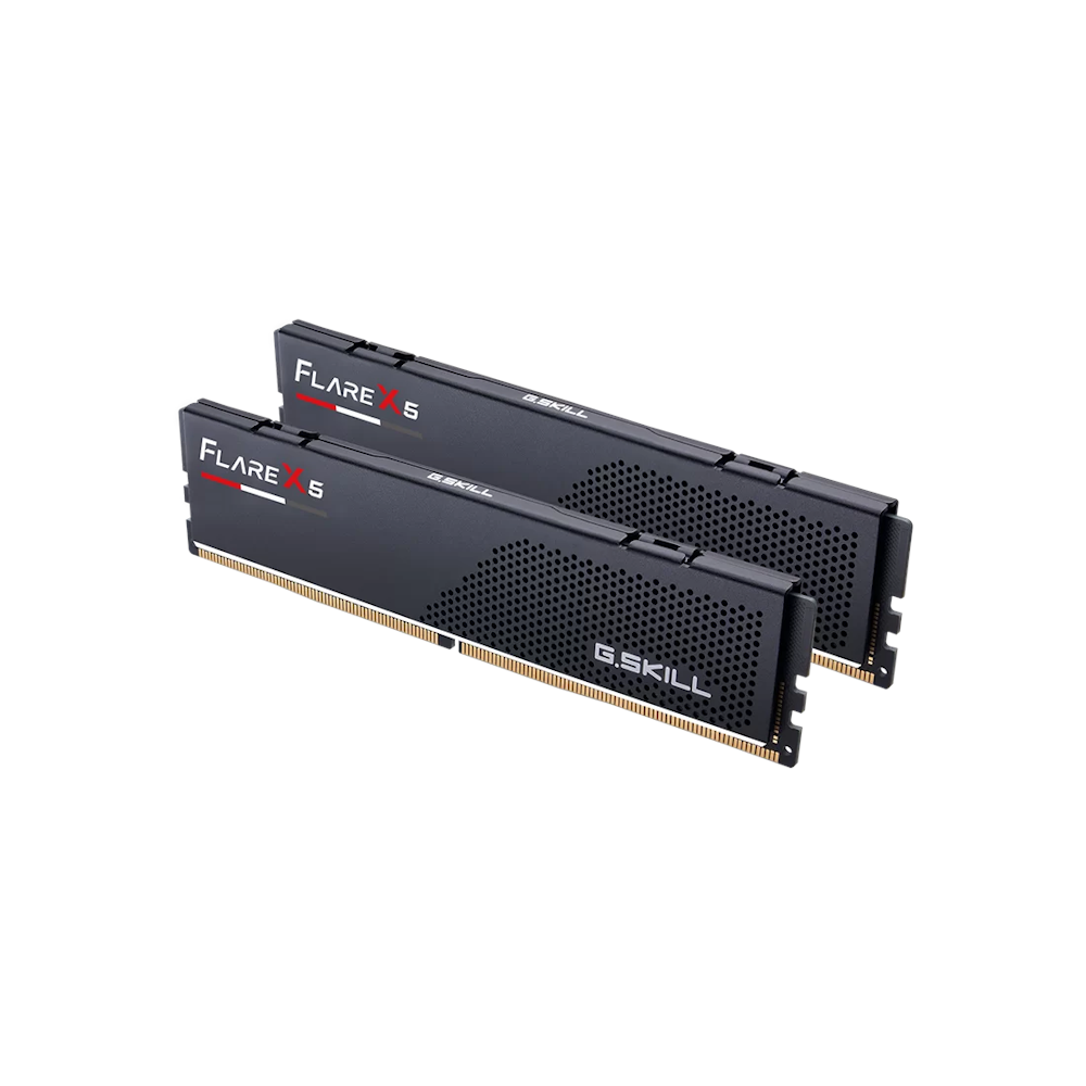A large main feature product image of G.Skill 64GB Kit (2x32GB) DDR5 FlareX AMD EXPO C36 5600MHz - Black