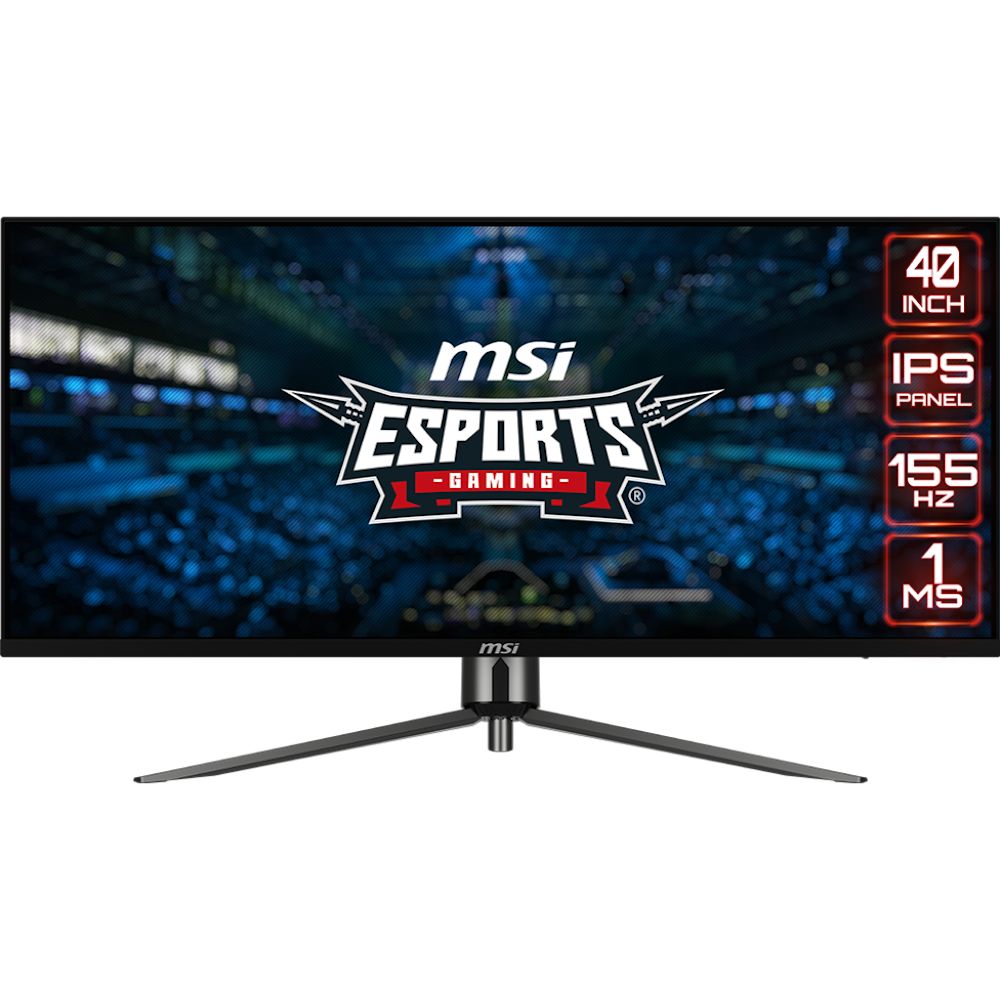 A large main feature product image of MSI MAG 401QR 40" 1440p Ultrawide 155Hz IPS Monitor