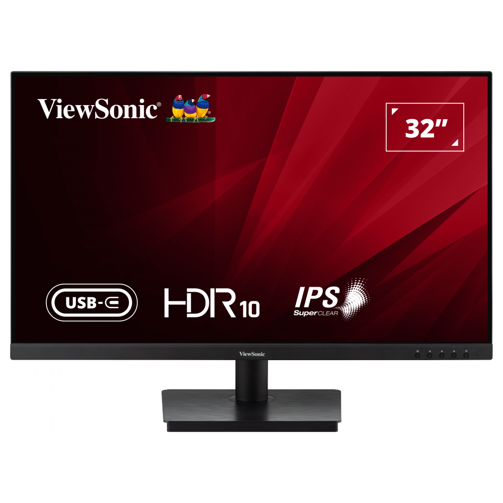A large main feature product image of Viewsonic VA3209U-4K 32" UHD 60Hz IPS Monitor