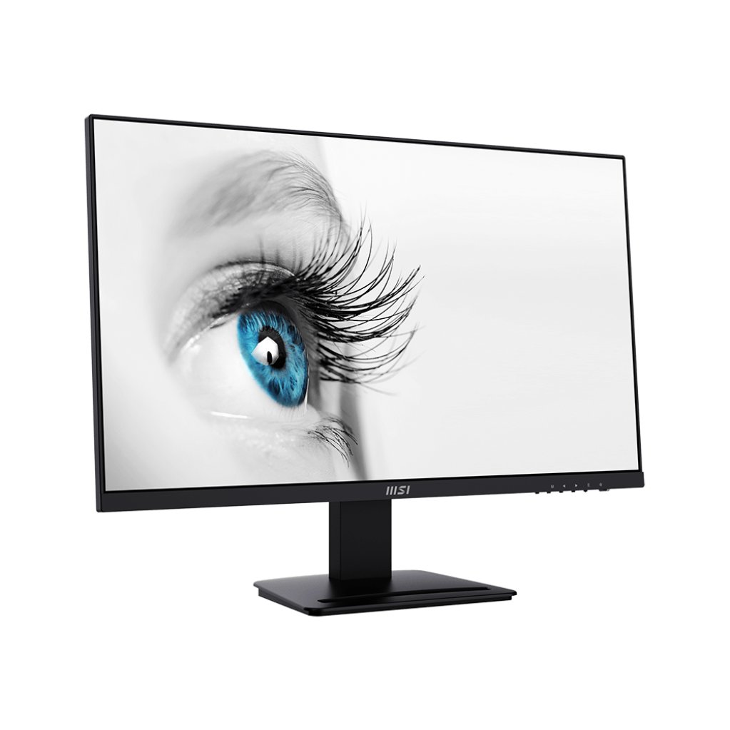 A large main feature product image of MSI PRO MP273A - 27" 1080p 100Hz IPS Monitor 