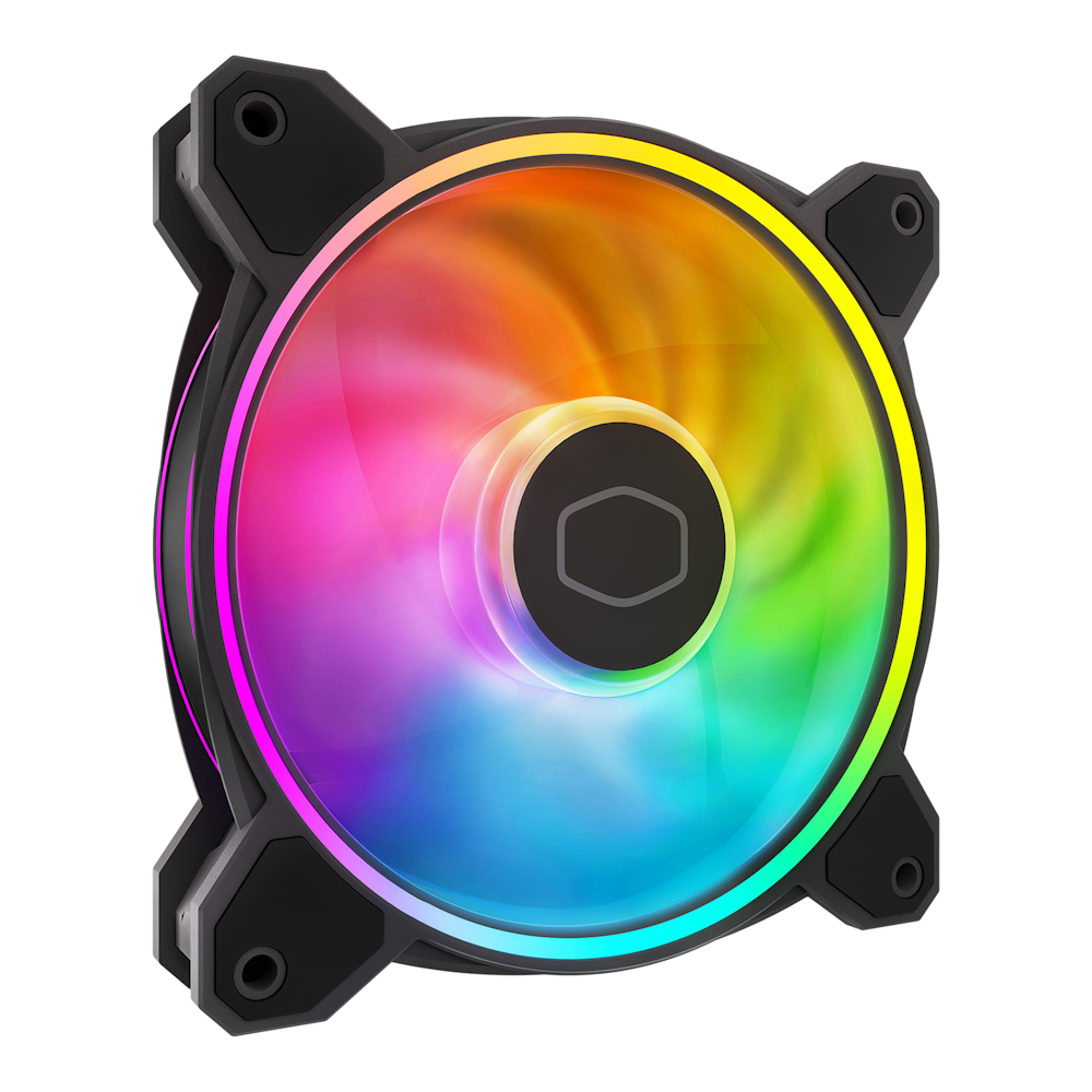 A large main feature product image of Cooler Master MasterFan MF120 Halo 2 Dual Loop ARGB 120mm Fan - Black