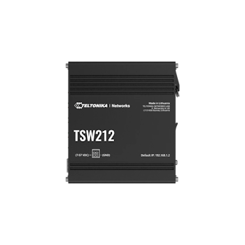 Product image of Teltonika TSW212 - Industrial L2 Managed 8-Port Gigabit Ethernet Switch with SFP - Click for product page of Teltonika TSW212 - Industrial L2 Managed 8-Port Gigabit Ethernet Switch with SFP