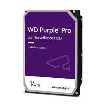Product image of WD Purple 3.5 Surveillance HDD - 14TB 512MB - Click for product page of WD Purple 3.5 Surveillance HDD - 14TB 512MB