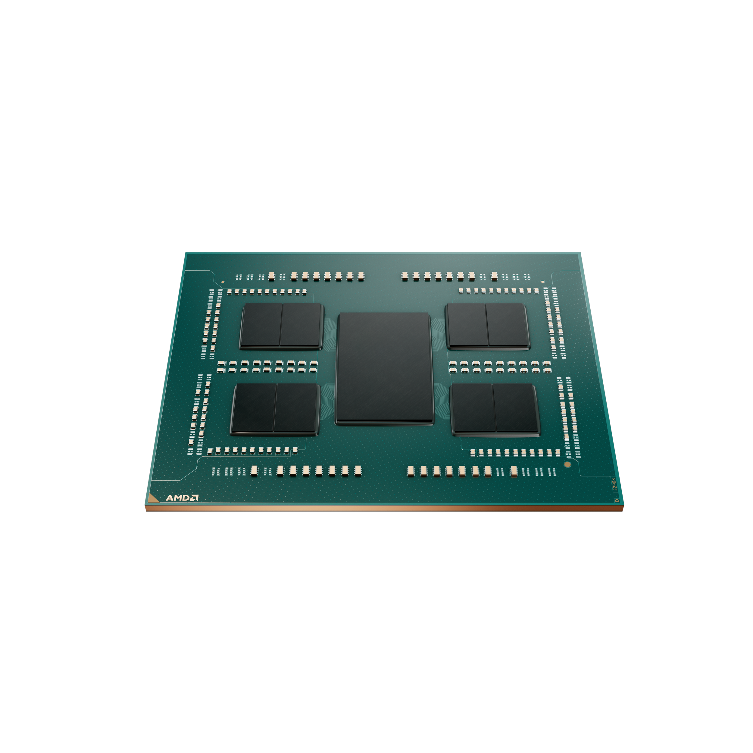 A large main feature product image of AMD Ryzen Threadripper 7960X 5.3Ghz 24 Core 48 Thread sTR5 - No HSF Retail  Box