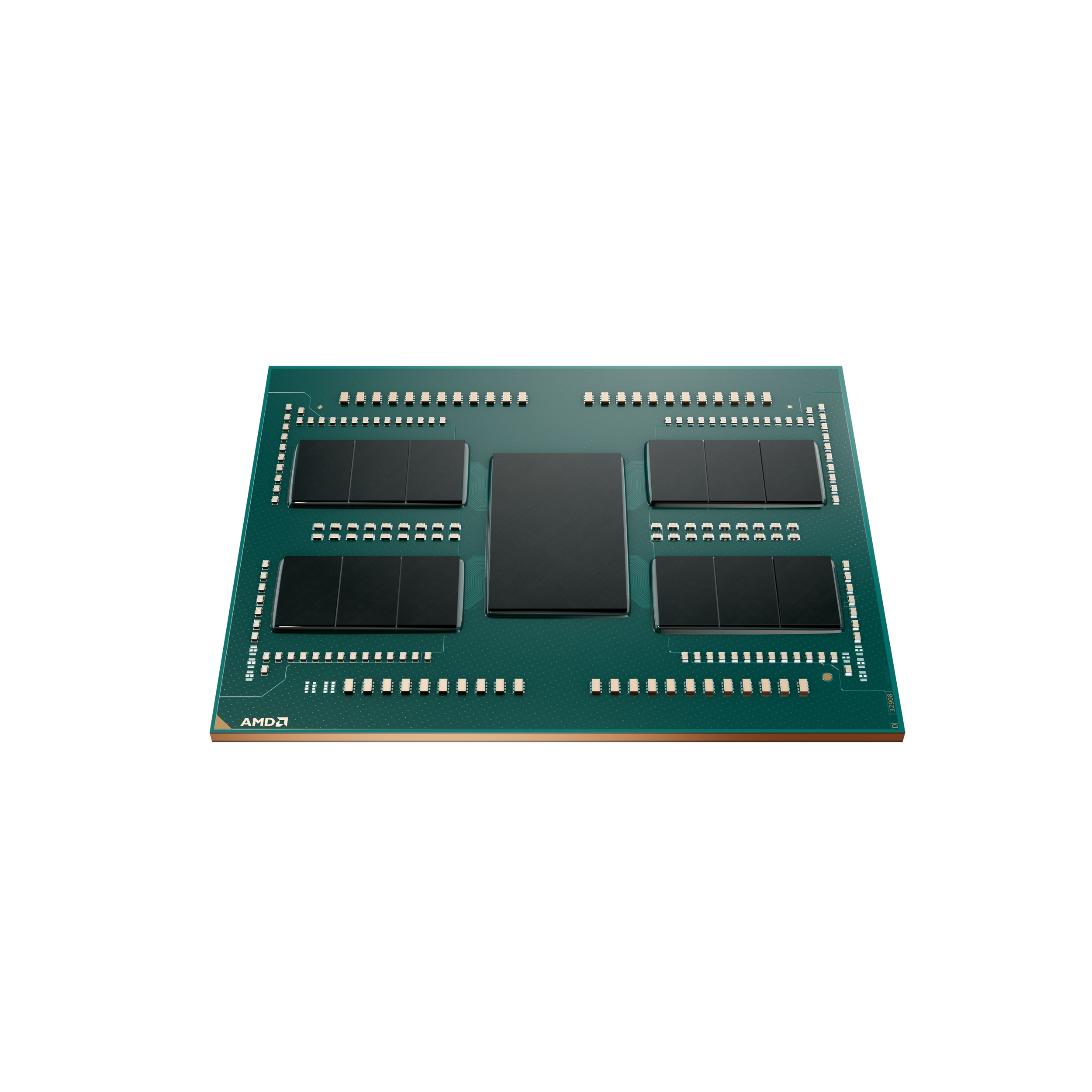 A large main feature product image of AMD Ryzen Threadripper PRO 7975WX 32Cores 64 Thread Up to 4.0 GHz sTR5 - No HSF Retail Box