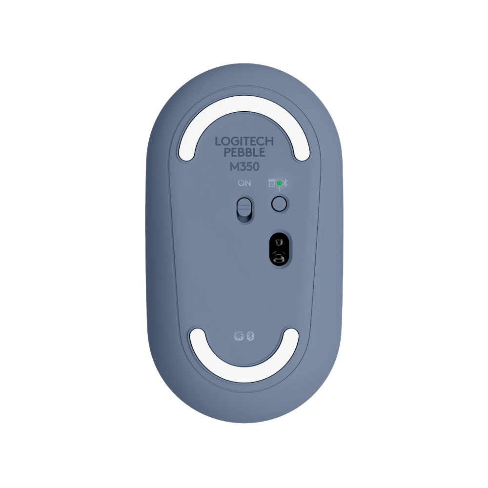 A large main feature product image of Logitech Pebble M350 Wireless Mouse - Blueberry