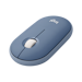 A product image of Logitech Pebble M350 Wireless Mouse - Blueberry