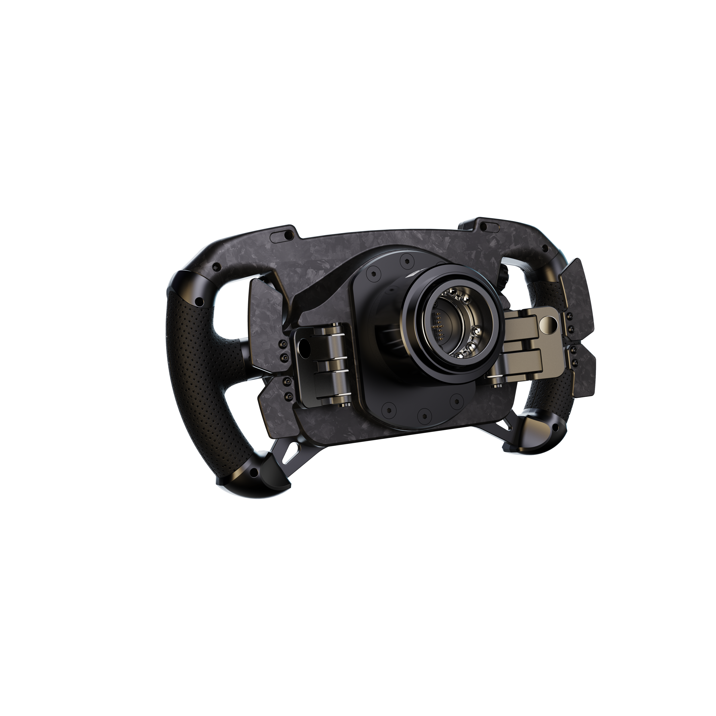 A large main feature product image of MOZA GS V2P Steering Wheel Microfiber Leather Version