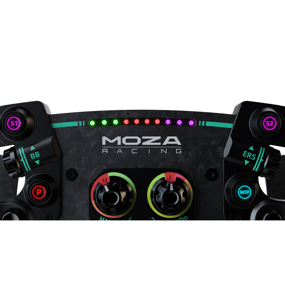 A large main feature product image of MOZA GS V2P Steering Wheel Microfiber Leather Version