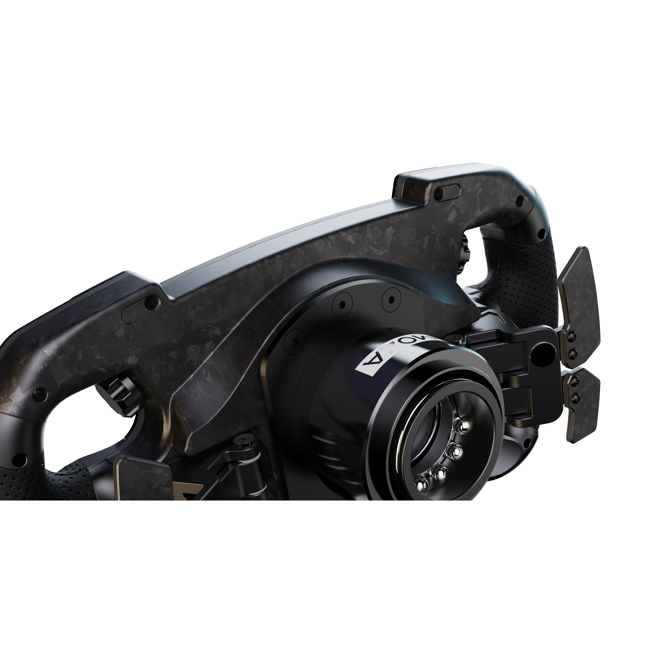 A large main feature product image of MOZA GS V2P Steering Wheel Microfiber Leather Version