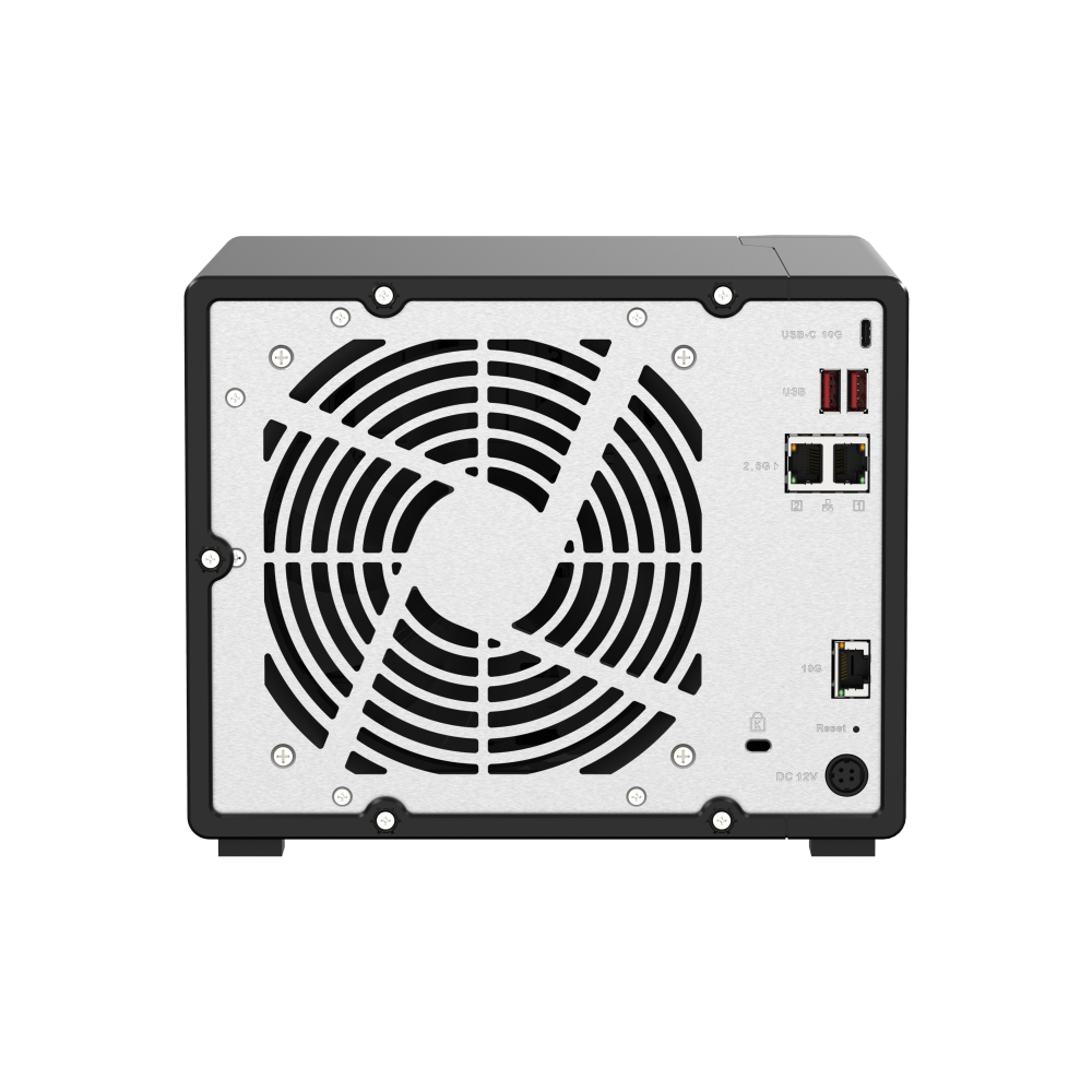 A large main feature product image of QNAP TS-H973AX-32G 2.2GHz 32GB 9-Bay NAS Enclosure
