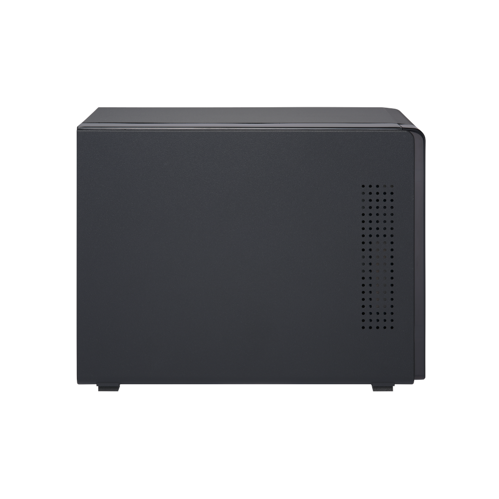 A large main feature product image of QNAP TR-004 4-Bay USB Type-C NAS Enclosure