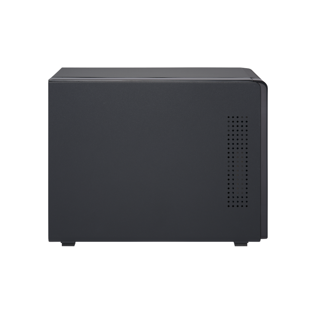 A large main feature product image of QNAP TR-004 4-Bay NAS/DAS with USB Type-C