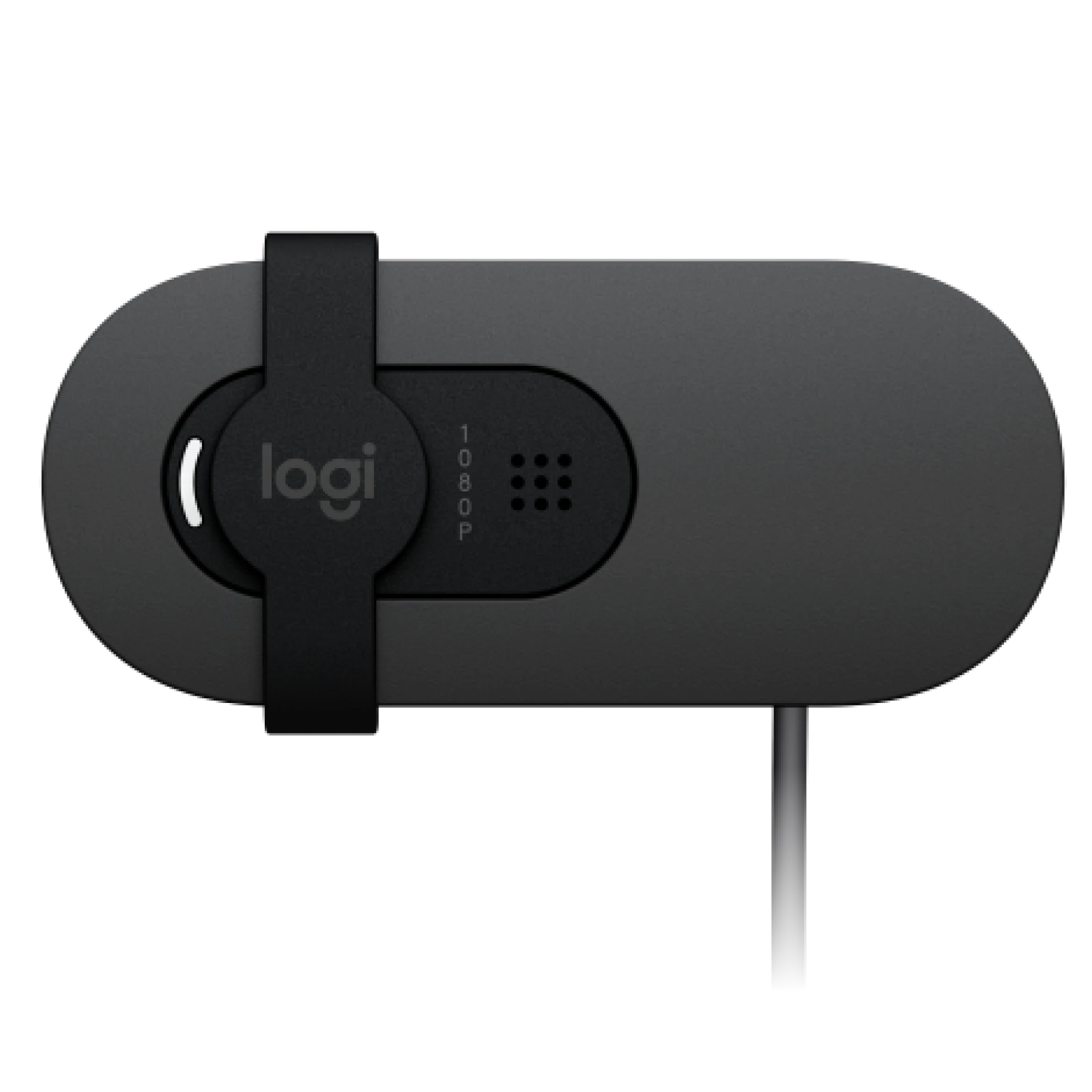 A large main feature product image of Logitech Brio 100 - 1080p30 Full HD Webcam (Graphite)